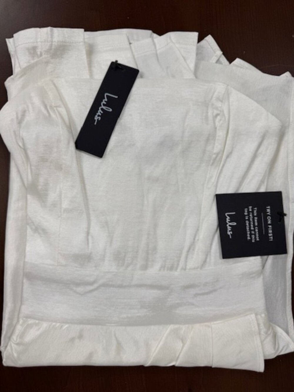 Lulus Stunning Cutie Ivory Strapless Bodycon Mini Dress NWT - Picture 5 of 8